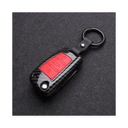 ABS Carbon fiber  Car Key Cover Protector Case For Audi A3 A4 A5 C5 C6 - A-carbon red