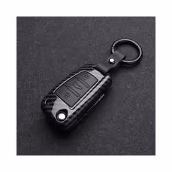 ABS Carbon fiber  Car Key Cover Protector Case For Audi A3 A4 A5 C5 C6 - A-carbon black