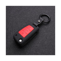 ABS Carbon fiber  Car Key Cover Protector Case For Audi A3 A4 A5 C5 C6 - A-black