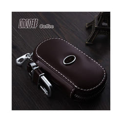 Auto Parts Car Key case for Mazda,Genuine Leather Car Smart Key Chain - Brown