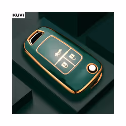 TPU Car Remote Key Case Cover Shell Fob For Buick For Chevrolet Cruze - 3 button Dark Green