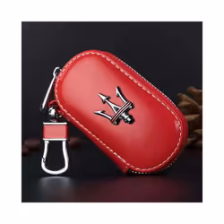 Car zipper key case car key protection bag for Maserati Levante Ghibli - Red