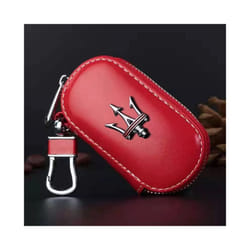 Car zipper key case car key protection bag for Maserati Levante Ghibli - Red