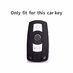 Tpu 3 Buttons Remote  Car Key Case Cover Protector for BMW E90 E60 E70 - Blue