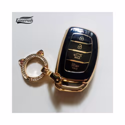 Car TPU Key Case Holder Cover For Hyundai Creta I10 I20 Tucson Solaris - only ring 2