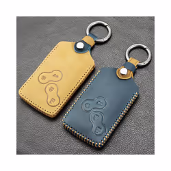 Leather Car Key Cover Case for Renault Clio Megan 3 Kaptur Fluence NEMA - Brown