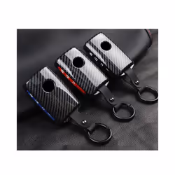 Carbon Car Remote Key Case Cover For Mazda 3 Axela CX4 CX5 CX 5 CX8 CX9 - B 4Button Blue