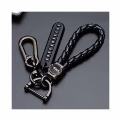 Carbon Car Remote Key Case Cover For Mazda 3 Axela CX4 CX5 CX 5 CX8 CX9 - Black keychain