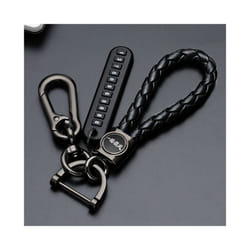 Carbon Car Remote Key Case Cover For Mazda 3 Axela CX4 CX5 CX 5 CX8 CX9 - Black keychain