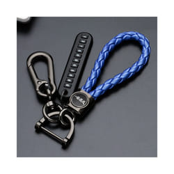 Carbon Car Remote Key Case Cover For Mazda 3 Axela CX4 CX5 CX 5 CX8 CX9 - Blue keychain