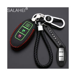 Leather Car Key Case Cover For Nissan Tidda Livida X-Trail T31 T32 Qashqai - A-luminous