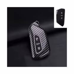 Car Key Case Cover For VW Volkswagen Golf 8 MK8 ID.3 ID.4 For Skoda Octavia - Black