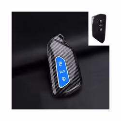 Car Key Case Cover For VW Volkswagen Golf 8 MK8 ID.3 ID.4 For Skoda Octavia - Blue
