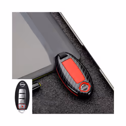 Car Remote Key Case Cover For Nissan Rogue XTrail T32 T31 Qashqai J11 - D Carbon Red