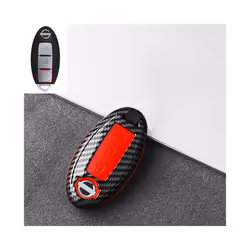 Car Remote Key Case Cover For Nissan Rogue XTrail T32 T31 Qashqai J11 - B Carbon Red