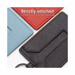 Model 3 Y Leather Car Key Card Holder Protector Cover Key Chain For - Blue Model Y