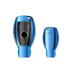 Soft TPU Car Remote Key Case For Mercedes Benz A B  C E S CLS CLK CLA - Blue only case