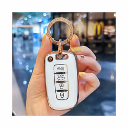 4 Buttons Car Key Case Cover for Kia EQUUS 2012 Optima K5 2011 Forte - grey shell