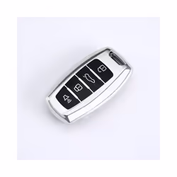 Car TPU Key Case Cover Key Shell Fob Keychain for Great Wall Poer Pao - Silver
