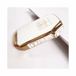 NEW 7 Button TPU Car Remote Key Case Cover Shell For Kia Carnival 2021 - White