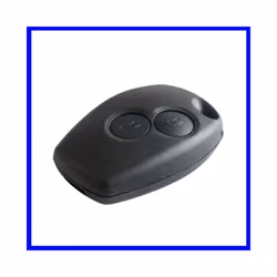 DUDELY Car Key Case Without Blade 2 Buttons Car Key Shell Remote Fob - black, 206 blade