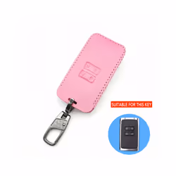 Latest 100% Leather Key Holder Key Cover For Renault Koleos Protector - pink