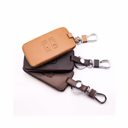 Latest 100% Leather Key Holder Key Cover For Renault Koleos Protector - pink