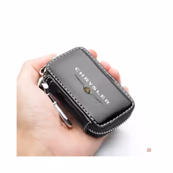 Leather Car Keychain Case Carbon Fiber Style Car Key Case Cover Shell - Carbon Filber