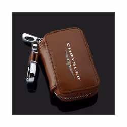 Leather Car Keychain Case Carbon Fiber Style Car Key Case Cover Shell - Leather