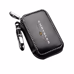 Leather Car Keychain Case Carbon Fiber Style Car Key Case Cover Shell - Leather