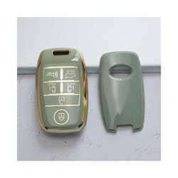 6 Buttons Soft TPU Car Key Case Cover for KIA Sorento Sedona 2020 Grand - green key cover