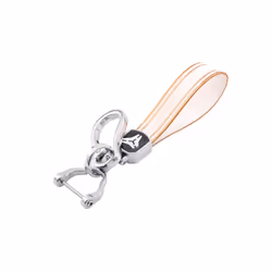 New Electroplated TPU Car Key Cover for Hyundai Santa Fe Tucson 2022 - White Keychain