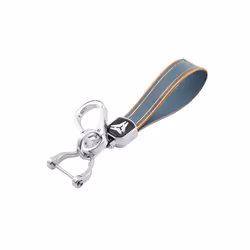 New Electroplated TPU Car Key Cover for Hyundai Santa Fe Tucson 2022 - Grey Keychain