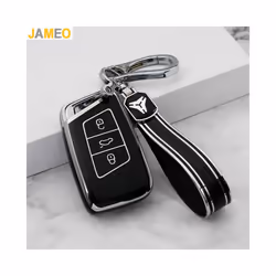 Soft TPU Car Remote Key Case Cover Holder Shell Fob For Volkswagen VW - Keychain 3