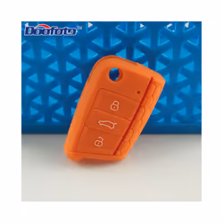 Car Key Cover Case Protect for VW Polo 2016 Golf 7 MK7 for Skoda Octavia - orange