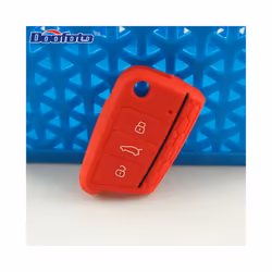 Car Key Cover Case Protect for VW Polo 2016 Golf 7 MK7 for Skoda Octavia - red