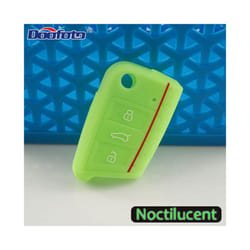 Car Key Cover Case Protect for VW Polo 2016 Golf 7 MK7 for Skoda Octavia - Luminous green