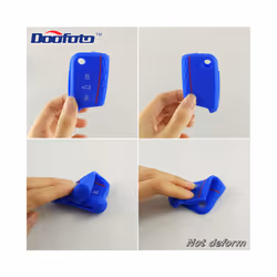 Car Key Cover Case Protect for VW Polo 2016 Golf 7 MK7 for Skoda Octavia - yellow