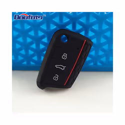 Car Key Cover Case Protect for VW Polo 2016 Golf 7 MK7 for Skoda Octavia - black