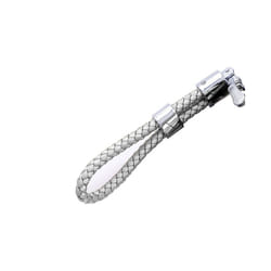 2 Buttons Soft TPU Car Key Case Cover Shell for Mercedes Benz W203 W204 - silver keychain