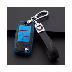 For Roewe RX5 MG3 MG5 MG6 MG7 MG ZS GT GS 350 360 750 TPU Leather Car - gunblack keychain
