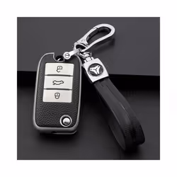 For Roewe RX5 MG3 MG5 MG6 MG7 MG ZS GT GS 350 360 750 TPU Leather Car - gunblack keychain