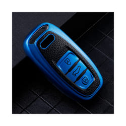 TPU Car Key Case for Audi A4 A5 A6 A7 A8 Q8 Q5 S6 S7 S5 S4 RS6 RS7 3 - blue