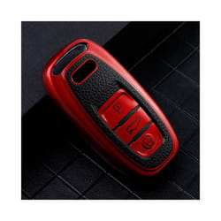 TPU Car Key Case for Audi A4 A5 A6 A7 A8 Q8 Q5 S6 S7 S5 S4 RS6 RS7 3 - red