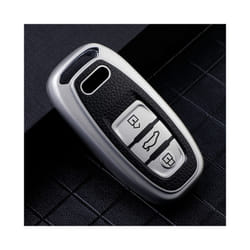 TPU Car Key Case for Audi A4 A5 A6 A7 A8 Q8 Q5 S6 S7 S5 S4 RS6 RS7 3 - silver
