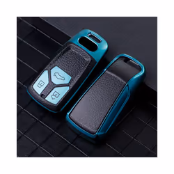 TPU Leather Car Key Case for Audi A4 B9 Q5 Q7 TT TTS 8S 2016 2017 Car - green