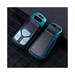 TPU Leather Car Key Case for Audi A4 B9 Q5 Q7 TT TTS 8S 2016 2017 Car - green