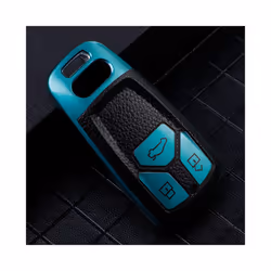 TPU Leather Car Key Case for Audi A4 B9 Q5 Q7 TT TTS 8S 2016 2017 Car - green keychain