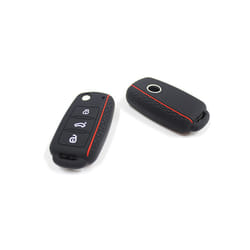 Dont Touch My Key  Keyless Remote Cap Cover For VW Caddy Golf Jetta Polo - for vw8 red line 1pc