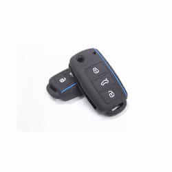 Dont Touch My Key  Keyless Remote Cap Cover For VW Caddy Golf Jetta Polo - for vw8 blue line1pc